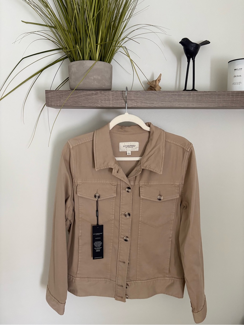 Liverpool Women's Tan Jean Jacket